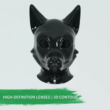 Silicone Fox Fursuit Mask – Full Coverage Cosplay Head (Orange or Black)
