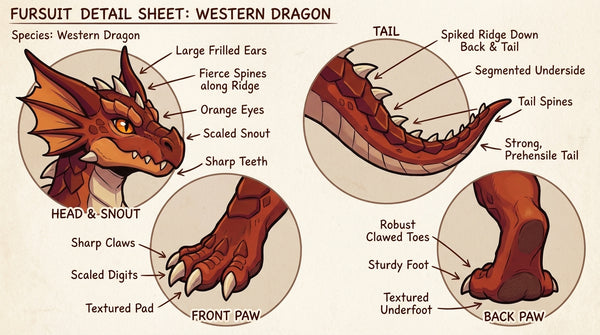 Medieval RPG Western Dragon Adoptable Character Design - View 3