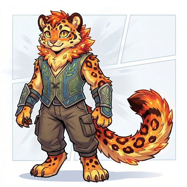 Nature Ethereal Snow Leopard Adoptable Character Design - View 5