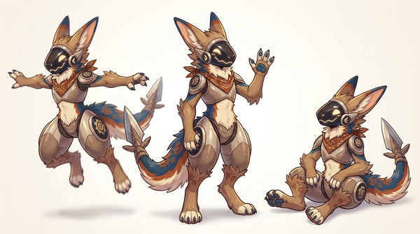 Farm Country Avian Hybrid Protogen Adoptable Character Design - View 7