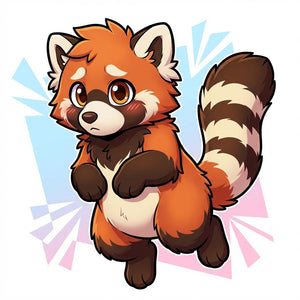 Candy Core Red Panda Fursuit Ready Character Adoptable - View 1