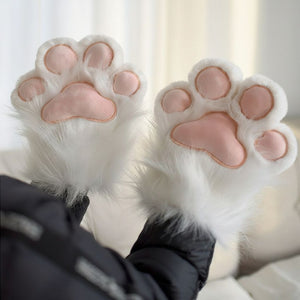 FurMakers Plush Puffy Fursuit Hand Paws with Five Digit Design and Toony Paw Pads