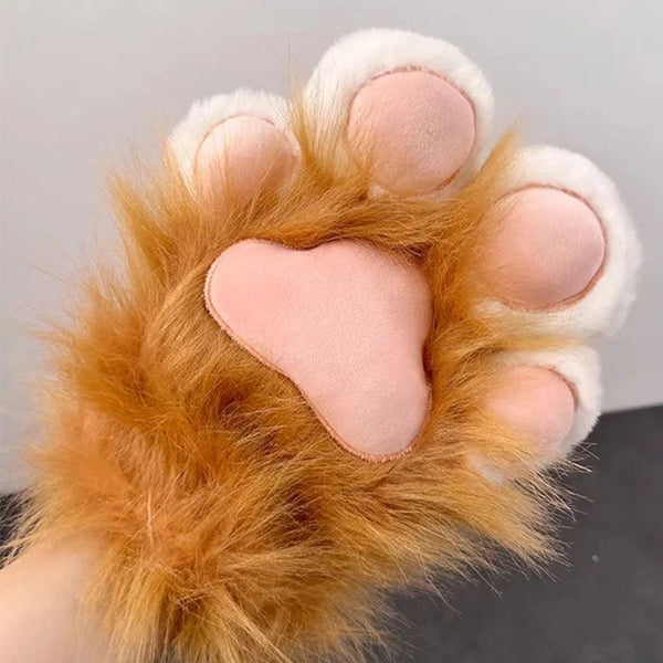 FurMakers Plush Puffy Fursuit Hand Paws with Five Digit Design and Toony Paw Pads