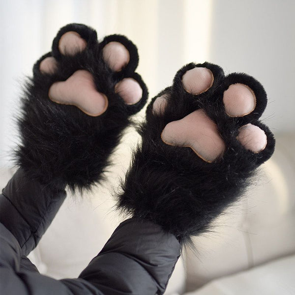 FurMakers Plush Puffy Fursuit Hand Paws with Five Digit Design and Toony Paw Pads