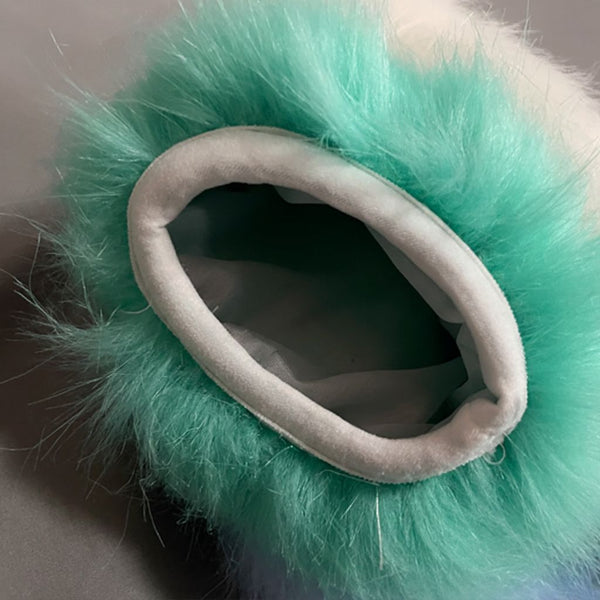 FurMakers Puffy Four Fingered Fursuit Hand Paws with Claws