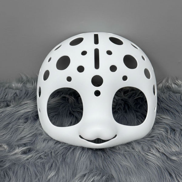 Kemono Style Fursuit Head Base Kit with Ventilated Shell and Custom Anime Eyes