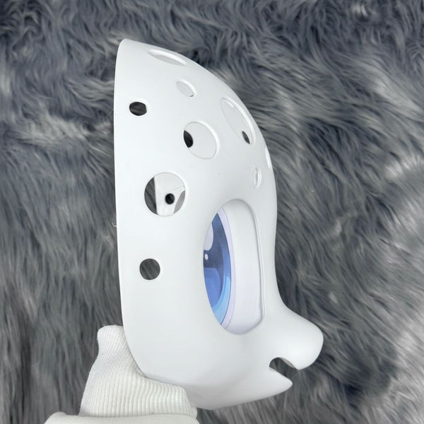 Kemono Style Fursuit Head Base Kit with Ventilated Shell and Custom Anime Eyes