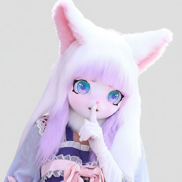 Pastel Animal Series Kigurumi Style Fursuit Head with Breathable Mesh