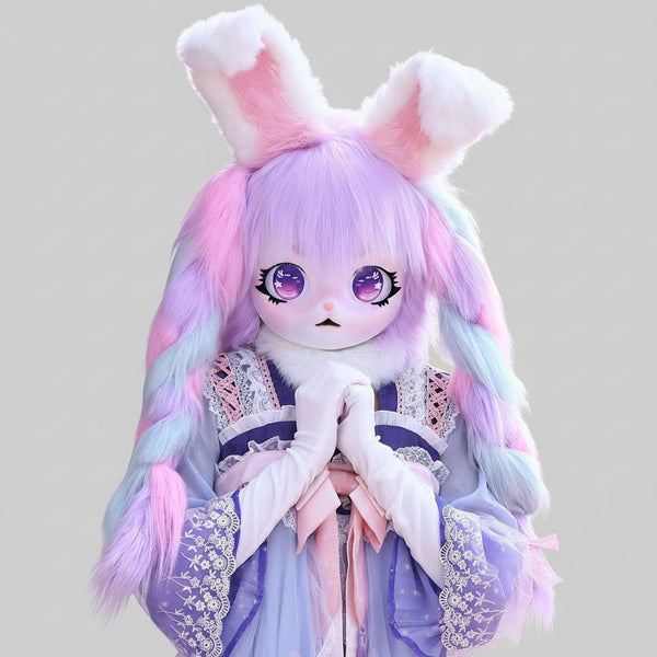 Pastel Animal Series Kigurumi Style Fursuit Head with Breathable Mesh