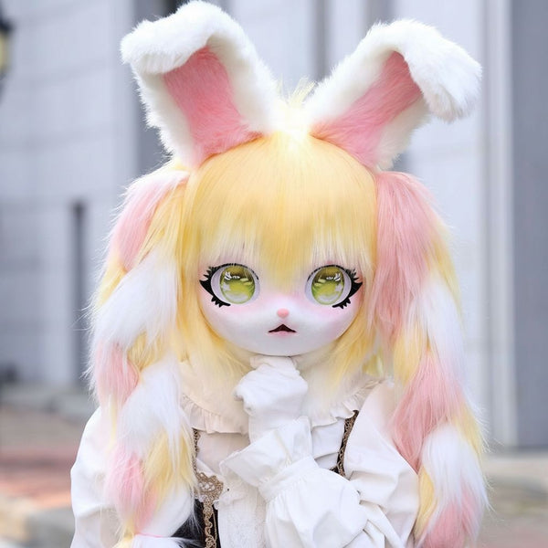 Pastel Animal Series Kigurumi Style Fursuit Head with Breathable Mesh