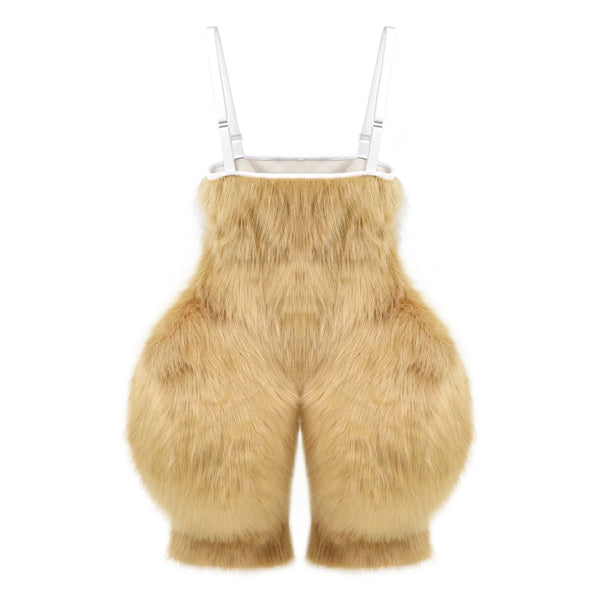 Plush-Bunny-Fursuit-Curved-Leg-Cosplay-Set-with-Big-Ears-Camel-Color_19