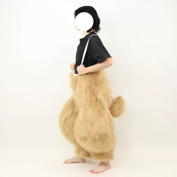 Plush-Bunny-Fursuit-Curved-Leg-Cosplay-Set-with-Big-Ears-Camel-Color_8