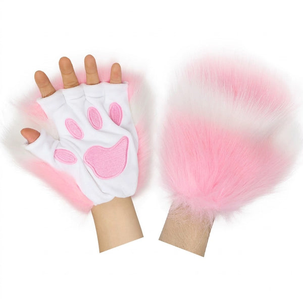 Plush-Cat-Paw-Half-Finger-Cosplay-Gloves_23