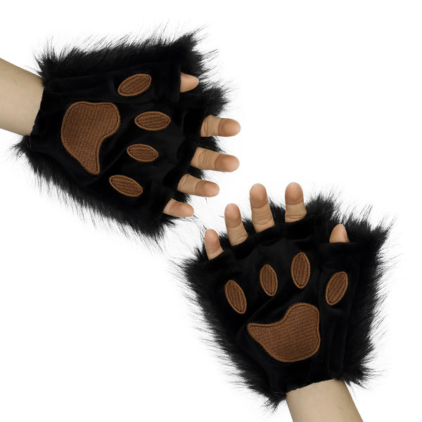 Plush-Cat-Paw-Half-Finger-Cosplay-Gloves_4