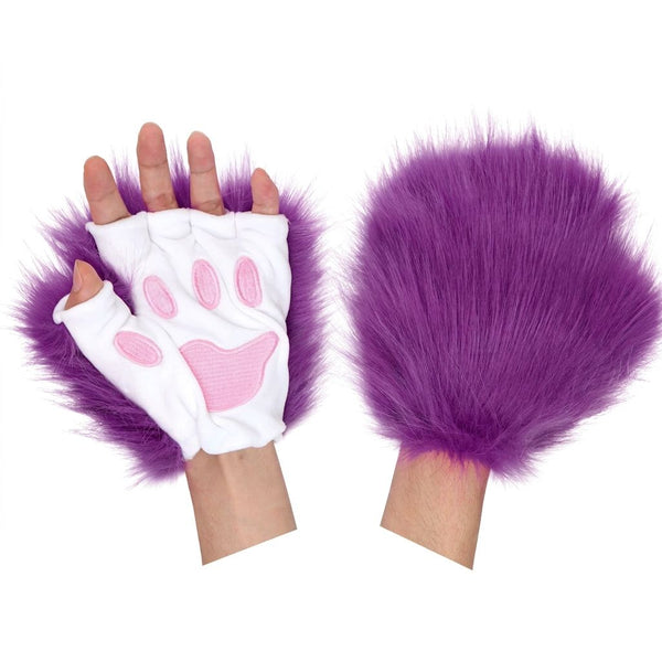 Plush-Cat-Paw-Half-Finger-Cosplay-Gloves_40