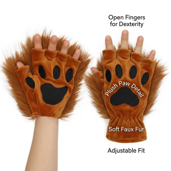 Plush-Cat-Paw-Half-Finger-Cosplay-Gloves_5