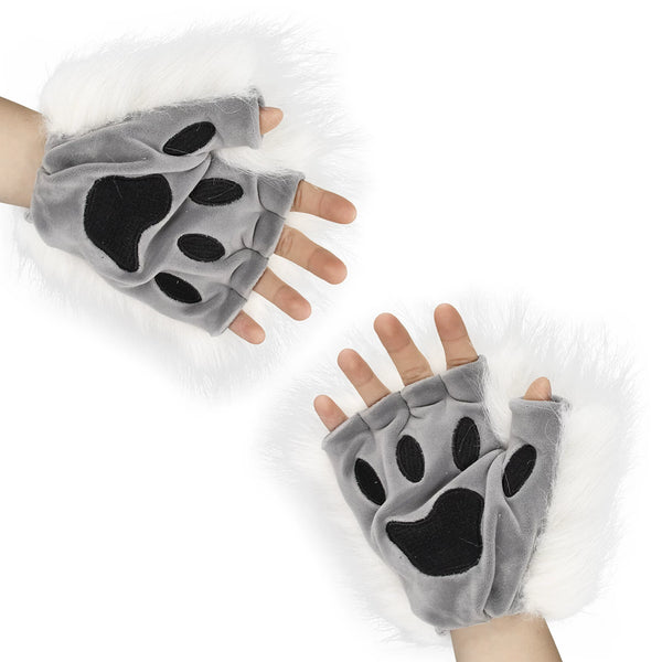 Plush-Cat-Paw-Half-Finger-Cosplay-Gloves_6
