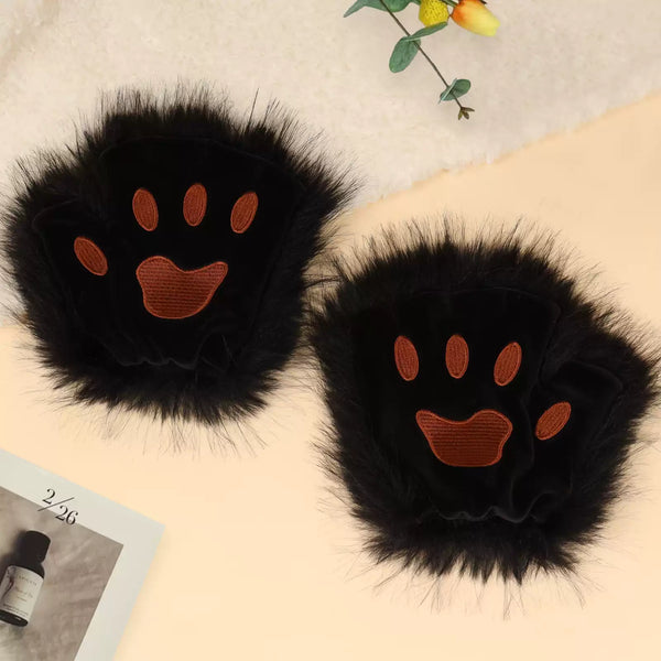 Plush-Cat-Paw-Half-Finger-Cosplay-Gloves_8