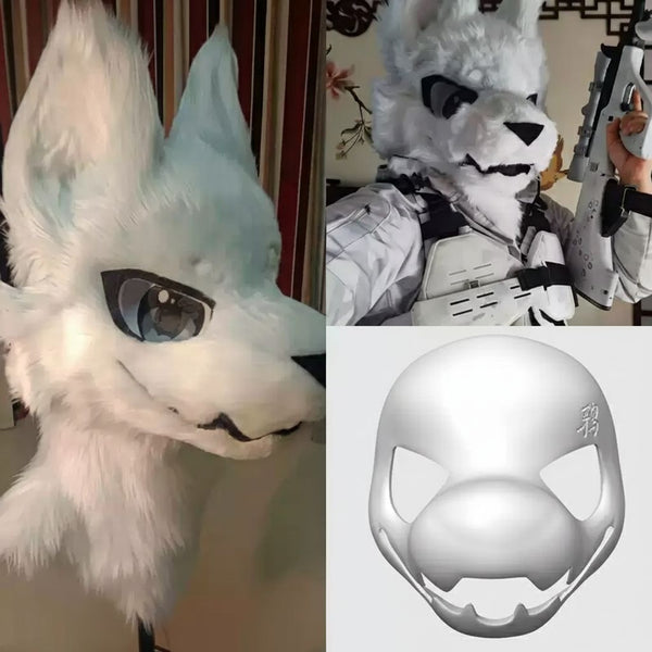 Professional High Ventilation 3D Printed Fursuit Head Base for Custom Character Creation