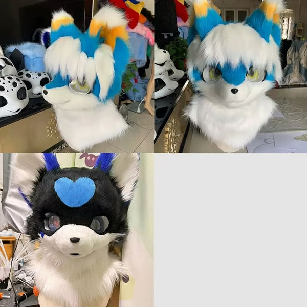 Professional High Ventilation 3D Printed Fursuit Head Base for Custom Character Creation