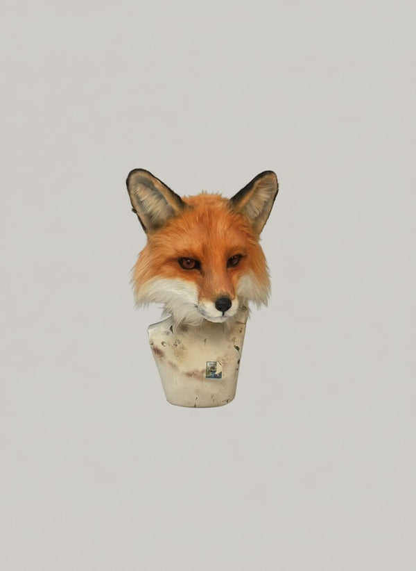 Realistic Red Fox Fursuit Head with Detailed Airbrushing and High Visibility Follow Me Eyes