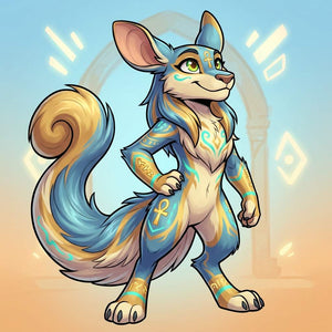 Silk Road Inspired Kirin Adoptable Furry Character Design - View 1