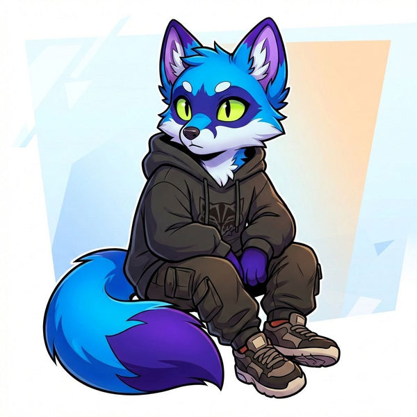 Streetwear Red Fox Character Design for Fursuit Reference - View 5