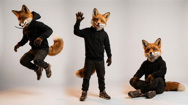 Streetwear Red Fox Character Design for Fursuit Reference - View 7