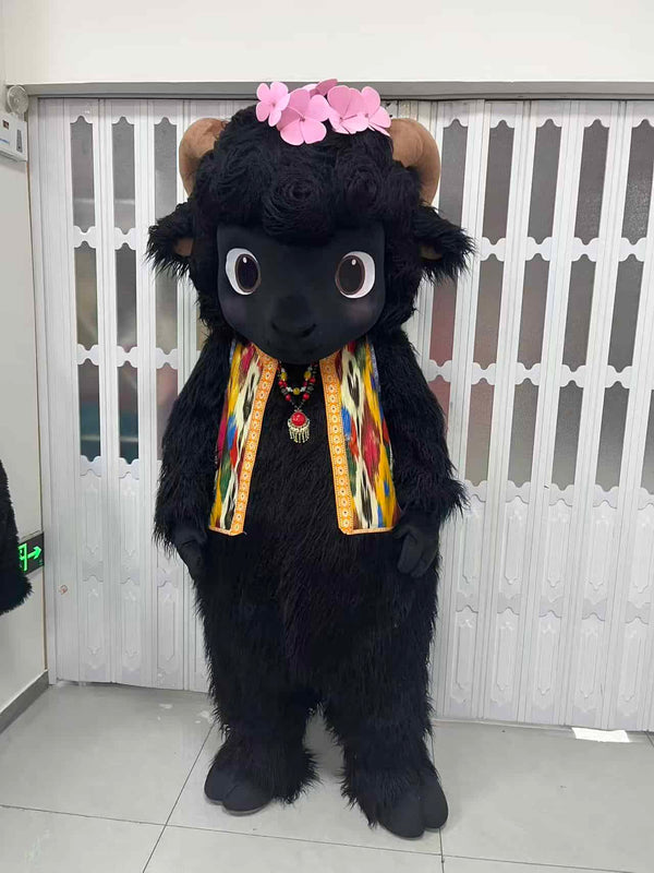 Tibetan Black Sheep Full Fursuit, Cute Edition