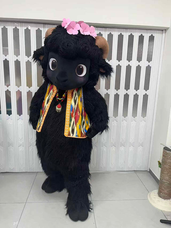 Tibetan Black Sheep Full Fursuit, Cute Edition
