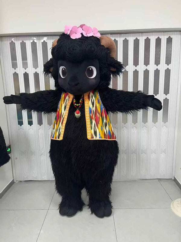 Tibetan Black Sheep Full Fursuit, Cute Edition