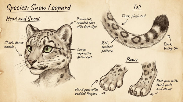 Jungle Tribe Snow Leopard Digitigrade Furry Character Design - View 3