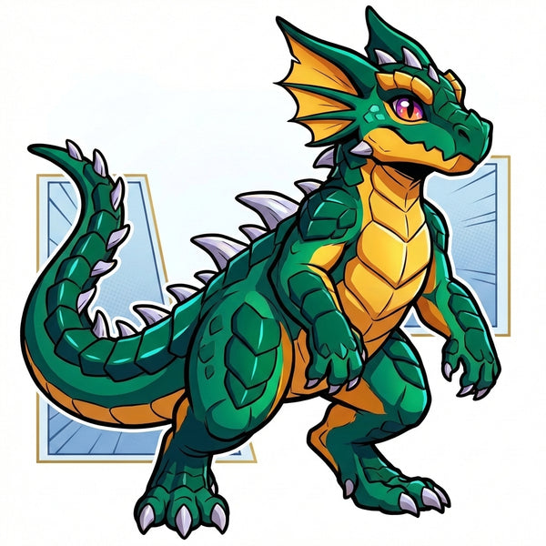 Medieval RPG Western Dragon Adoptable Character Design - View 5