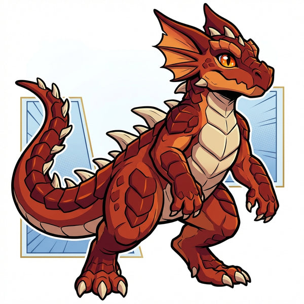 Medieval RPG Western Dragon Adoptable Character Design - View 1