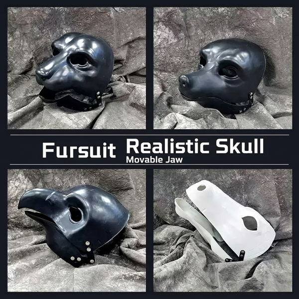 WILDBEAST Realistic Skull Fursuit Furry Materials Custom Handmade Beginner Friendly Free Shipping